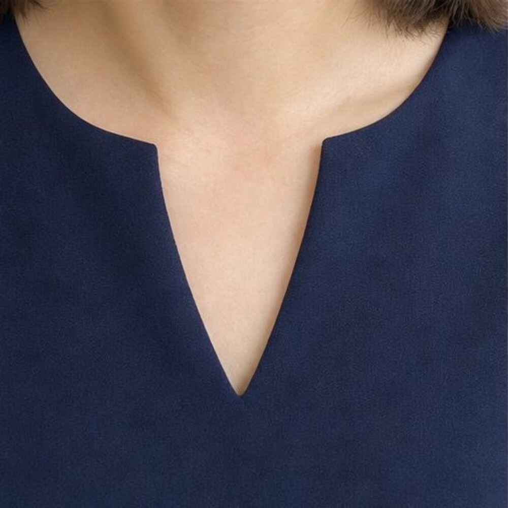 Navy Tunic Blouse - Picture 4 of 6